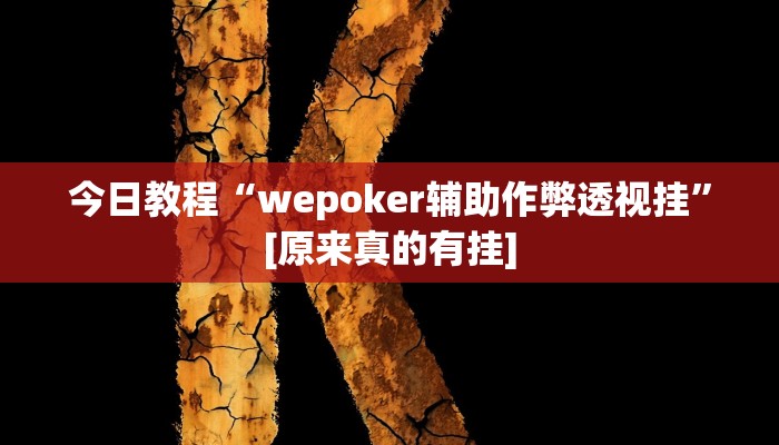 教程辅助“wepokerapp透视挂下载”其实确实有挂