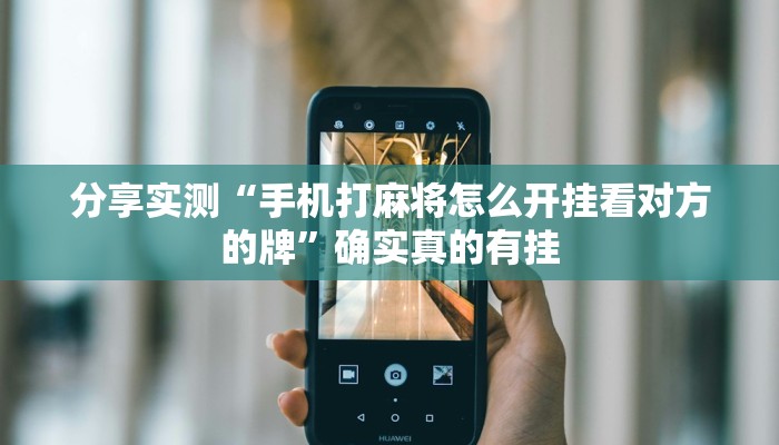 分享实测“手机打麻将怎么开挂看对方的牌”确实真的有挂 分享实测“手机打麻将怎么开挂看对方的牌”确实真的有挂