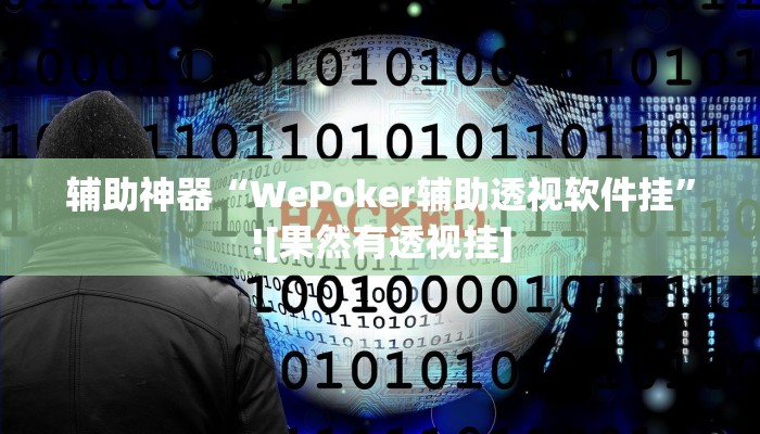 辅助神器“WePoker辅助透视软件挂”![果然有透视挂]