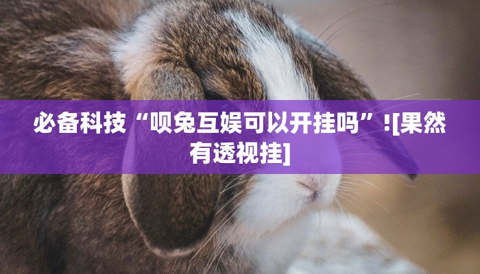 必备科技“呗兔互娱可以开挂吗”![果然有透视挂]