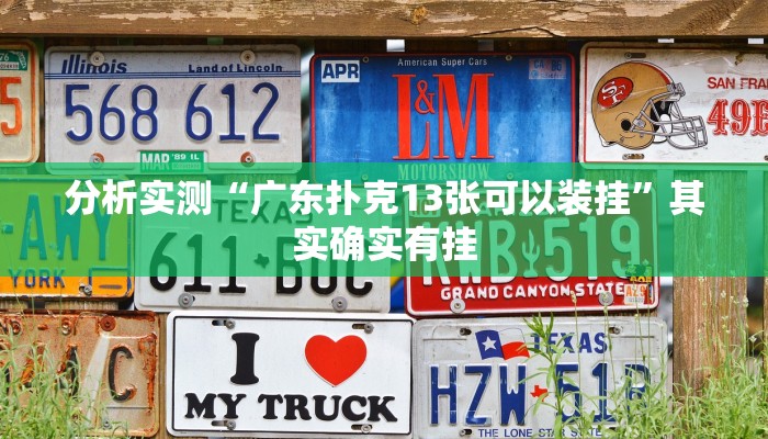 分析实测“广东扑克13张可以装挂”其实确实有挂