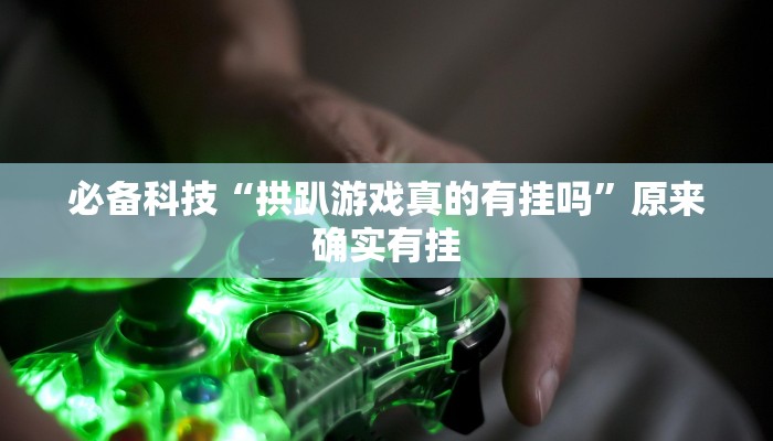 必备科技“拱趴游戏真的有挂吗”原来确实有挂 必备科技“拱趴游戏真的有挂吗”原来确实有挂