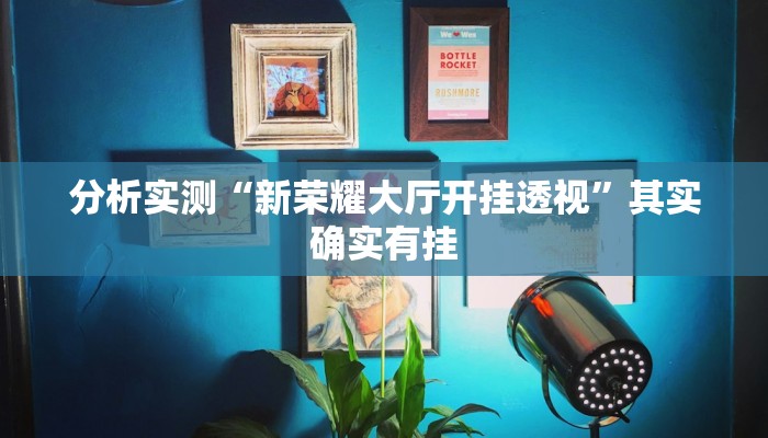 分析实测“新荣耀大厅开挂透视”其实确实有挂