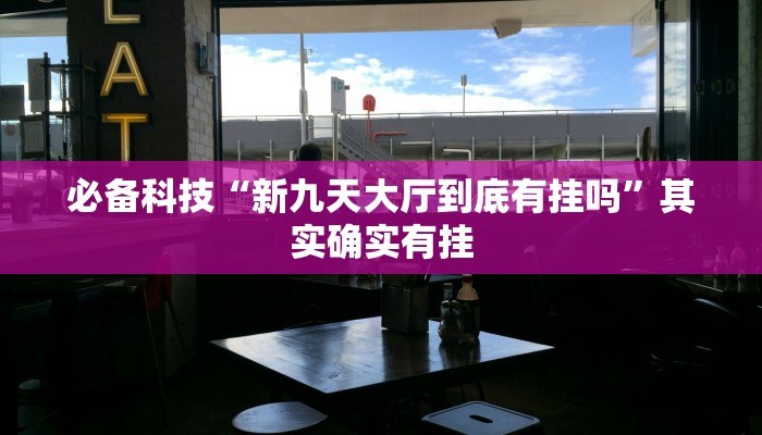 必备科技“新九天大厅到底有挂吗”其实确实有挂 必备科技“新九天大厅到底有挂吗”其实确实有挂