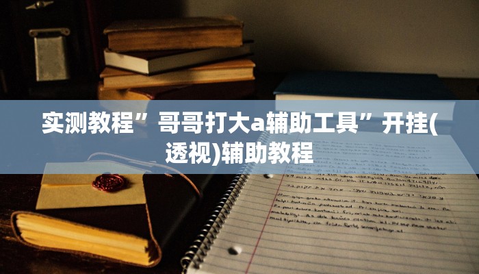 实测教程”哥哥打大a辅助工具”开挂(透视)辅助教程