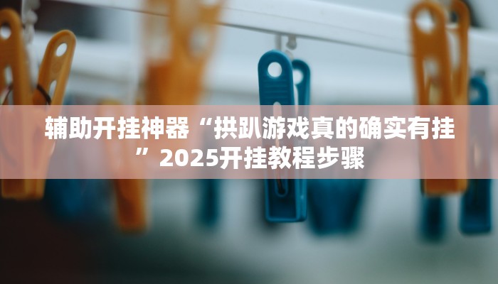 辅助开挂神器“拱趴游戏真的确实有挂”2025开挂教程步骤