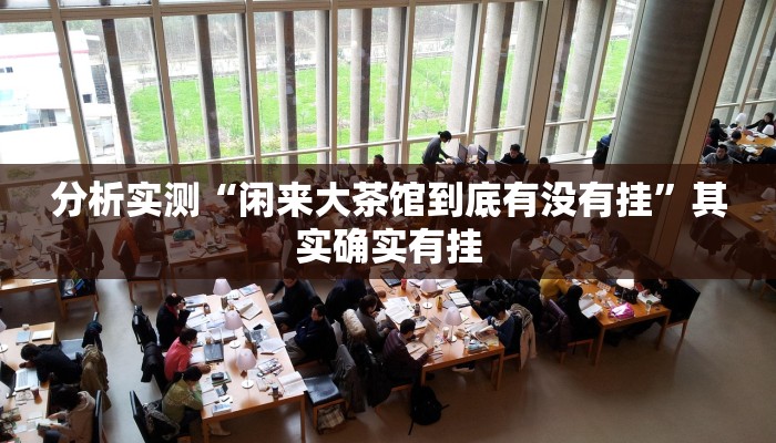 分析实测“闲来大茶馆到底有没有挂”其实确实有挂